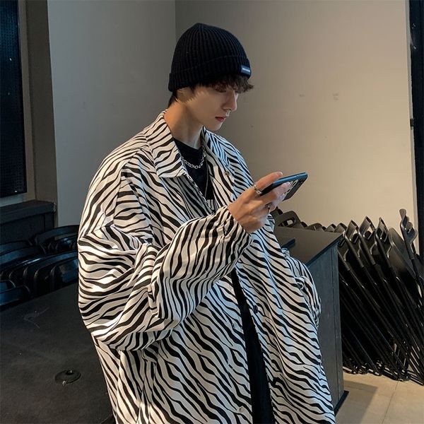 2021 of spring and autumn retro-harajuku zebra street fashion loose male long sleeve olc8, White;black
2021 of spring and autumn retro-harajuku zebra street fashion loose male long sleeve olc8, White;black