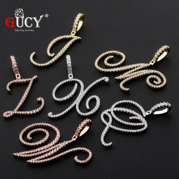 pendant necklaces gucy a-z cursive letters & necklace iced out cubic zircon gold silver color charm hip hop jewelry
pendant necklaces gucy a-z cursive letters & necklace iced out cubic zircon gold silver color charm hip hop jewelry