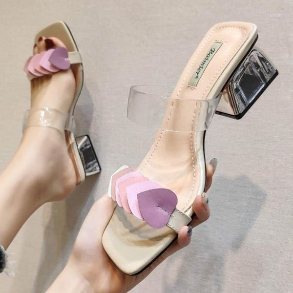 gradientcolor heart-shaped clear band slip on gladiator sandals women slippers transparent thick heels shoes woman sandalias20201, Black
gradientcolor heart-shaped clear band slip on gladiator sandals women slippers transparent thick heels shoes woman sandalias20201, Black