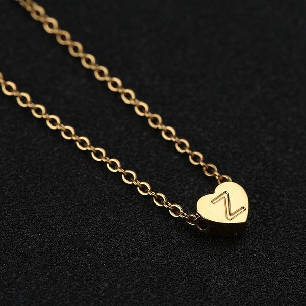 initial pendant name for color necklace gold heart girl women alphabet gift necklaces chain personalized jewelry steel stainless bbyvqe, Black
initial pendant name for color necklace gold heart girl women alphabet gift necklaces chain personalized jewelry steel stainless bbyvqe, Black