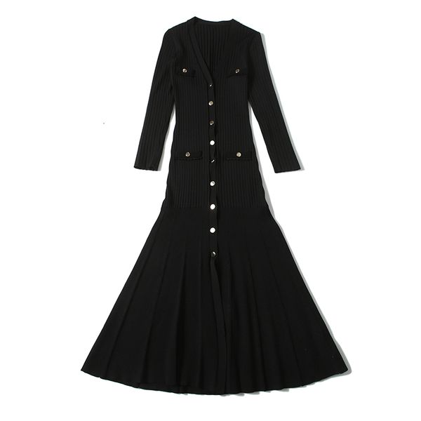 2021 new runway autumn winter chic elegant buttons knitting sweater hollow out knitted slim pleated stretch es ow9i, Black;gray
2021 new runway autumn winter chic elegant buttons knitting sweater hollow out knitted slim pleated stretch es ow9i, Black;gray