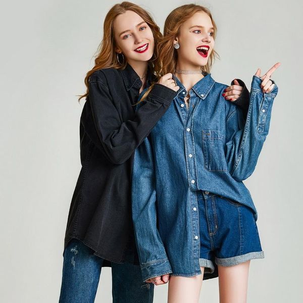 women's blouses & shirts havva 2021 early autumn fh-c combed high-count cotton matted wash denim long-sleeved shirt ladies' blouse, White
women's blouses & shirts havva 2021 early autumn fh-c combed high-count cotton matted wash denim long-sleeved shirt ladies' blouse, White