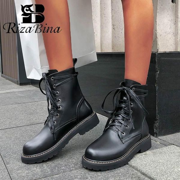 boots rizabina real leather women cross strap winter shoes style ankle office lady street footwear size 34-42, Black
boots rizabina real leather women cross strap winter shoes style ankle office lady street footwear size 34-42, Black