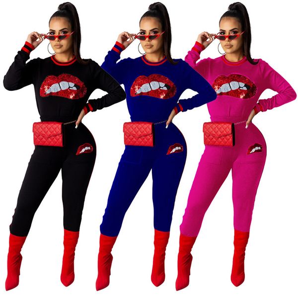 3colors s-xxl women lips tracksuit designer big mouth t-shirt sweatshirts legging pants outfit lip pullover trousers suit cz102701, Gray
3colors s-xxl women lips tracksuit designer big mouth t-shirt sweatshirts legging pants outfit lip pullover trousers suit cz102701, Gray