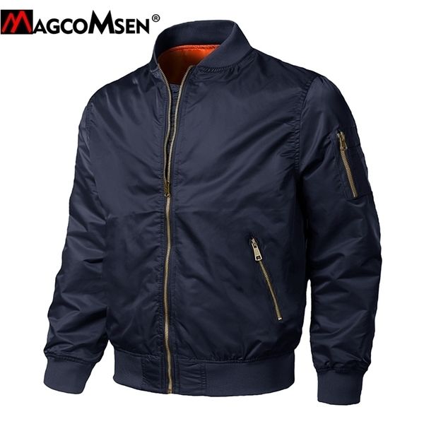 magcomsen winter jackets men ma1 bomber pilot coat thermal padded casual baseball varsity jacket male military army windbreaker 201106, Black;brown
magcomsen winter jackets men ma1 bomber pilot coat thermal padded casual baseball varsity jacket male military army windbreaker 201106, Black;brown