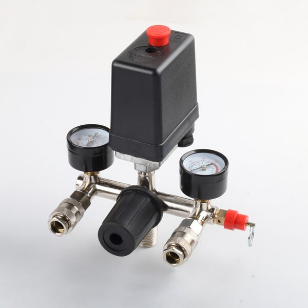 220v air compressor pump pressure switch control manifold relief regulator control valve pressure gauge 90-125psi
220v air compressor pump pressure switch control manifold relief regulator control valve pressure gauge 90-125psi