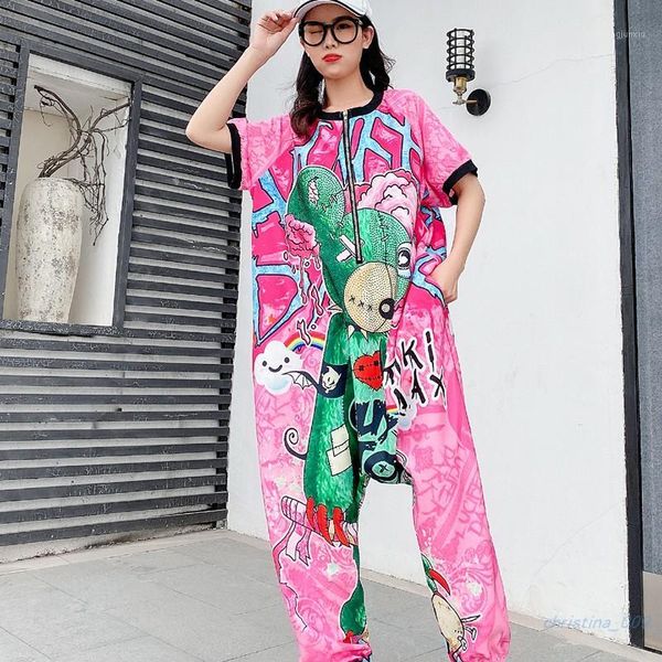 girls hip hop design cartoon studded jumpsuit 2020 new summer short sleeve romper plus size loose one piece overalls1, Black;white
girls hip hop design cartoon studded jumpsuit 2020 new summer short sleeve romper plus size loose one piece overalls1, Black;white
