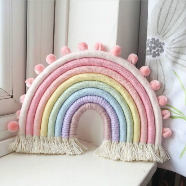 home decoration accessories rainbow handmade weaving ornament living room bedroom color pendant decoration wall hanging home lj201105
home decoration accessories rainbow handmade weaving ornament living room bedroom color pendant decoration wall hanging home lj201105