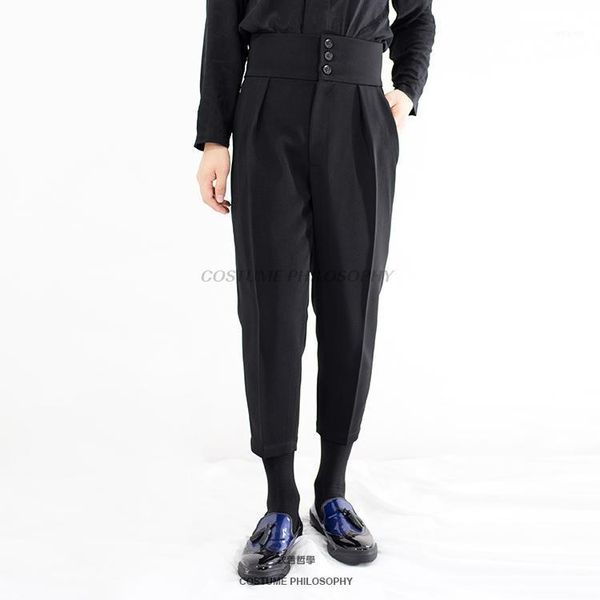 27-44 2017 new men's clothing gd hair stylist fashion catwalk high waist casual pants plus size singer costumes1, Black
27-44 2017 new men's clothing gd hair stylist fashion catwalk high waist casual pants plus size singer costumes1, Black