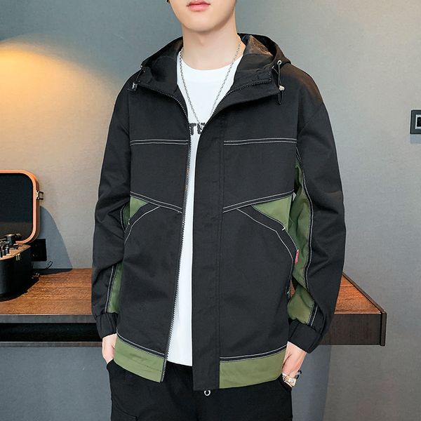 2021 new style spring and autumn korean fashion brand casual work men's handsome student jacket, Black;brown
2021 new style spring and autumn korean fashion brand casual work men's handsome student jacket, Black;brown