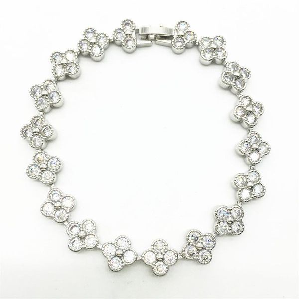 link, chain cute beautiful sparkling flower cubic zirconia bracelet, zircon cz bracelets girl's jewelry,white gold color, Black
link, chain cute beautiful sparkling flower cubic zirconia bracelet, zircon cz bracelets girl's jewelry,white gold color, Black