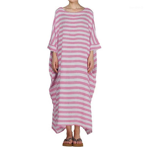 casual dresses women dress fashion boho striped 3/4 sleeve o-neck loose summer kaftan long maxi vestidos jaycosin 20211, Black;gray
casual dresses women dress fashion boho striped 3/4 sleeve o-neck loose summer kaftan long maxi vestidos jaycosin 20211, Black;gray