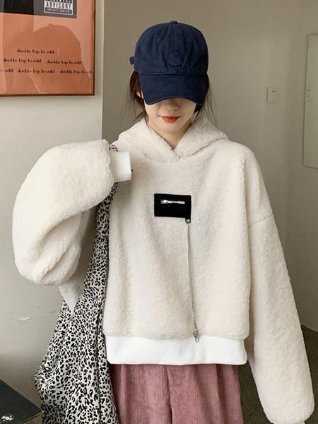 outer wear short pullover sweater women fall/winter 2020 new korean version loose imitation lamb velvet long-sleeved top, Black
outer wear short pullover sweater women fall/winter 2020 new korean version loose imitation lamb velvet long-sleeved top, Black