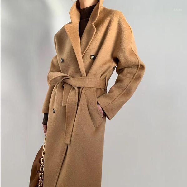 2020 high-end wave double-sided cashmere coat female long wave coat woolen jacket women cashmere1, Black;white
2020 high-end wave double-sided cashmere coat female long wave coat woolen jacket women cashmere1, Black;white