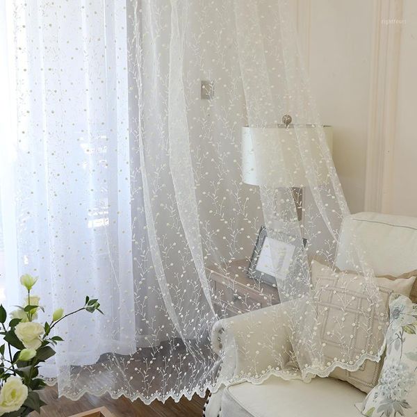 white embroidery flowers lace curtains for living room kitchen curtain window voile sheer curtains for bedroom door curtain1
white embroidery flowers lace curtains for living room kitchen curtain window voile sheer curtains for bedroom door curtain1