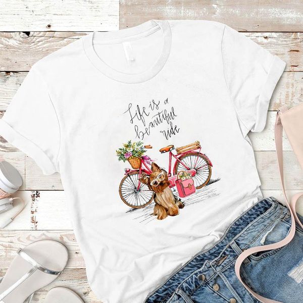 dog bike cute fashion printed printing women female women camisa summer shirt ladies graphic mujer tshirt tees t-shirt1, White
dog bike cute fashion printed printing women female women camisa summer shirt ladies graphic mujer tshirt tees t-shirt1, White