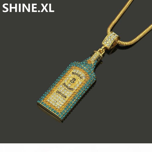 alloy 3d wine bottle pendant necklace iced out full colorful diamond gold chain for men women party jewelry, Silver
alloy 3d wine bottle pendant necklace iced out full colorful diamond gold chain for men women party jewelry, Silver