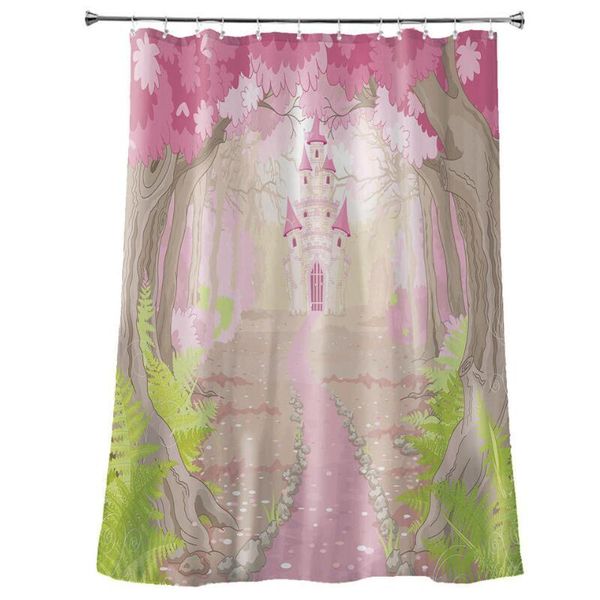 cute pink flower tree castle print shower curtain waterproof polyester fabric bathroom curtains toilet partition wall deco zc104
cute pink flower tree castle print shower curtain waterproof polyester fabric bathroom curtains toilet partition wall deco zc104