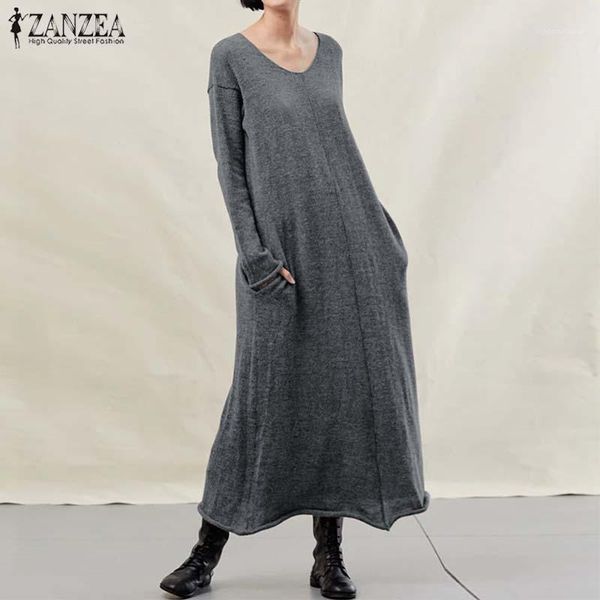 fashion zanzea 2020 spring o neck long sleeve women dress solid sundress kaftan vestido robe femme maxi dresses loose long dress1, Black;gray
fashion zanzea 2020 spring o neck long sleeve women dress solid sundress kaftan vestido robe femme maxi dresses loose long dress1, Black;gray