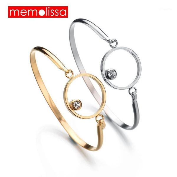 memolissa trendy stainless steel women bracelets charm bangles gold silver crystal for female personalized jewelry1, Golden;silver
memolissa trendy stainless steel women bracelets charm bangles gold silver crystal for female personalized jewelry1, Golden;silver