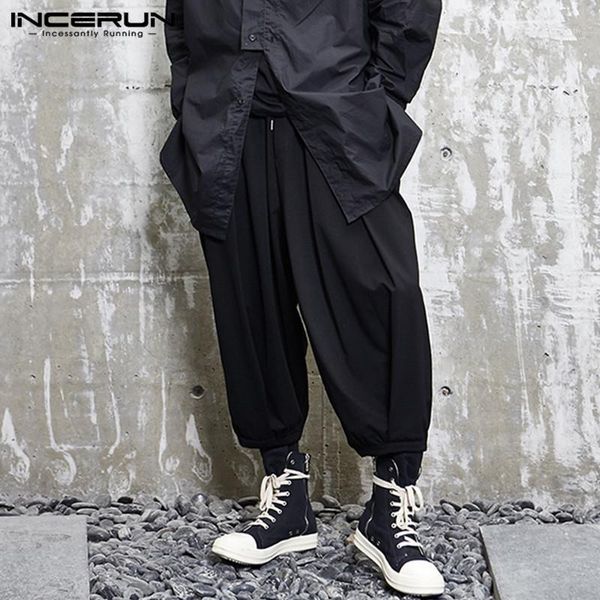 incerun fashion men harem pants solid color drawstring punk style joggers high street trousers men 2020 casual pantalones hombre1, Black
incerun fashion men harem pants solid color drawstring punk style joggers high street trousers men 2020 casual pantalones hombre1, Black