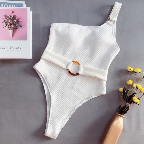 monokini 2020 one piece swimsuit one shoulder bathing suit swimming bodysuit female solid white swimwear women one piece t200708, White;black
monokini 2020 one piece swimsuit one shoulder bathing suit swimming bodysuit female solid white swimwear women one piece t200708, White;black