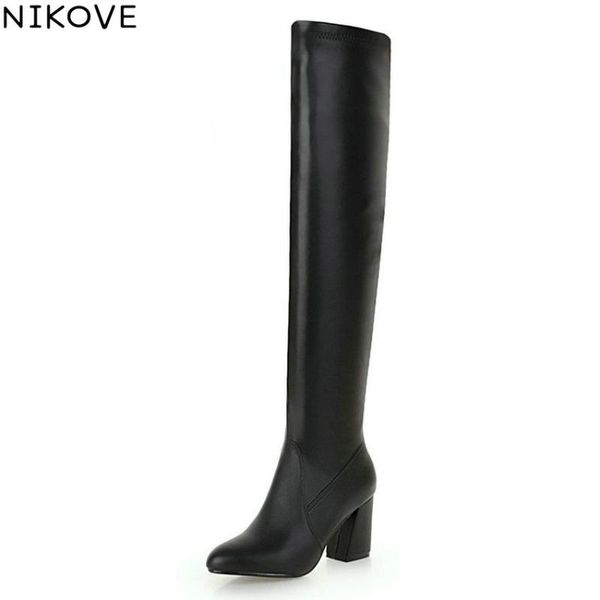boots nikove 2021 women slip on over the knee winter shoes hoof high heels short plush pointed toe woman size 34-43, Black
boots nikove 2021 women slip on over the knee winter shoes hoof high heels short plush pointed toe woman size 34-43, Black
