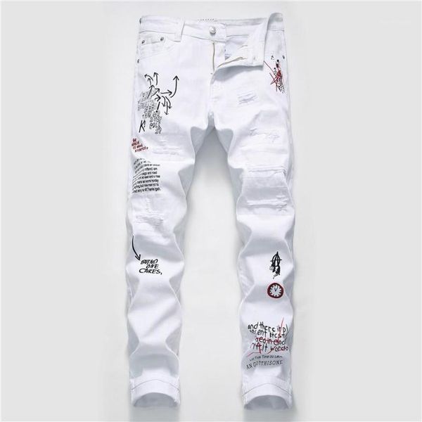 hol fashion ripped washed graffiti print mens biker jeans casual zipper fly mal clothing, Blue
hol fashion ripped washed graffiti print mens biker jeans casual zipper fly mal clothing, Blue