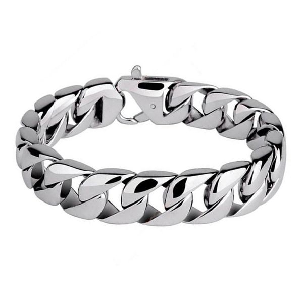 men bracelets stainless steel high polished cuban chain wristband bangle pulseras classic jewelry brace lace hip hop accessories, Black
men bracelets stainless steel high polished cuban chain wristband bangle pulseras classic jewelry brace lace hip hop accessories, Black