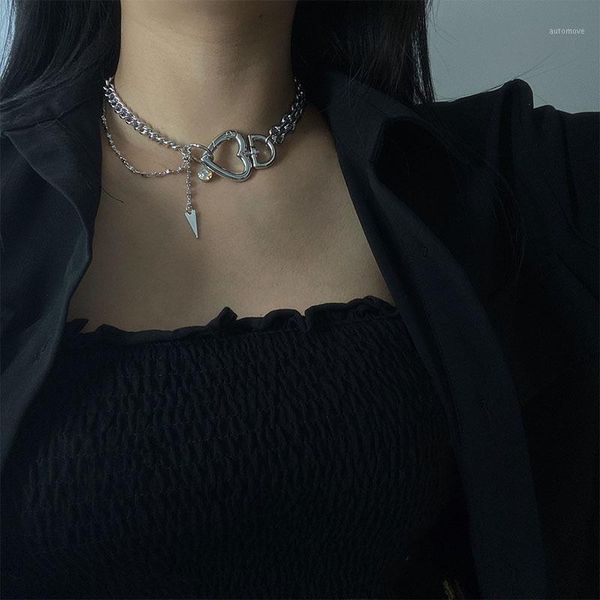 kmvexo heart crystal pendant thick chains necklaces women choker grunge egirl emo gothic aesthetic jewelry 90s fashion necklace1, Silver
kmvexo heart crystal pendant thick chains necklaces women choker grunge egirl emo gothic aesthetic jewelry 90s fashion necklace1, Silver