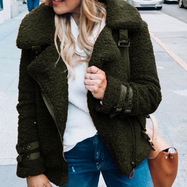 winter women faux fur coat fake leather jackets lady thick warm suede lambs wool short motorcycle brown coats teddy plush coat, Black
winter women faux fur coat fake leather jackets lady thick warm suede lambs wool short motorcycle brown coats teddy plush coat, Black