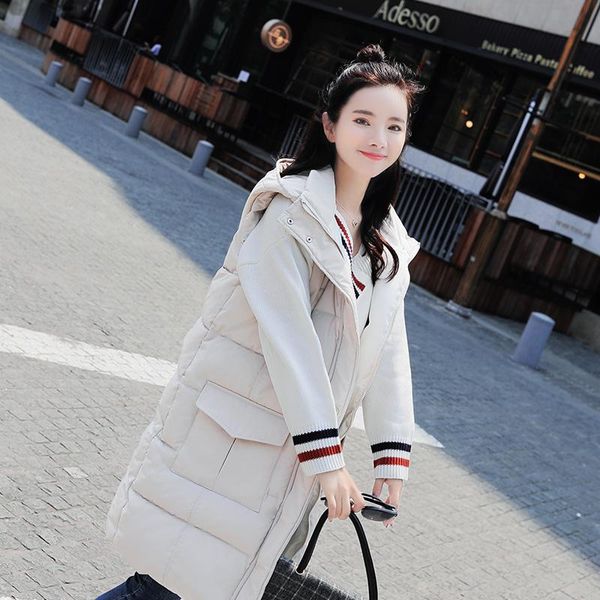 back season 2020 down cotton vest woman winter easy long fund bf waistcoat autumn back heart loose coat, Black;white
back season 2020 down cotton vest woman winter easy long fund bf waistcoat autumn back heart loose coat, Black;white