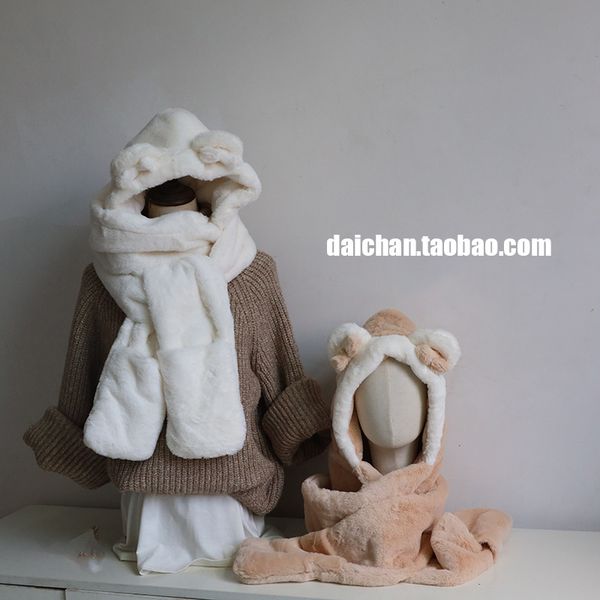 vipkorean super one autumn rabbit and winter imitation lovely scarf hair lei feng hat three piece warm set mvp, Blue;gray
vipkorean super one autumn rabbit and winter imitation lovely scarf hair lei feng hat three piece warm set mvp, Blue;gray