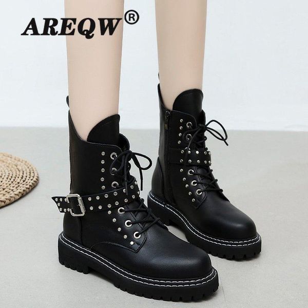 boots plus size leather women's platfom ankle fashion lace-up women chunky shoes buckle strap lady casual rivet, Black
boots plus size leather women's platfom ankle fashion lace-up women chunky shoes buckle strap lady casual rivet, Black