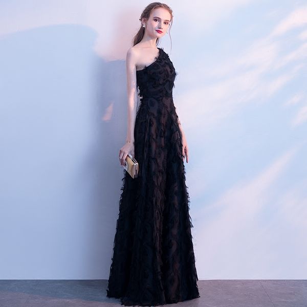 robe de soiree one-shoulder lace black long elegant backless evening dresses vestido de festa formal prom dresses party dresses, Black;red
robe de soiree one-shoulder lace black long elegant backless evening dresses vestido de festa formal prom dresses party dresses, Black;red