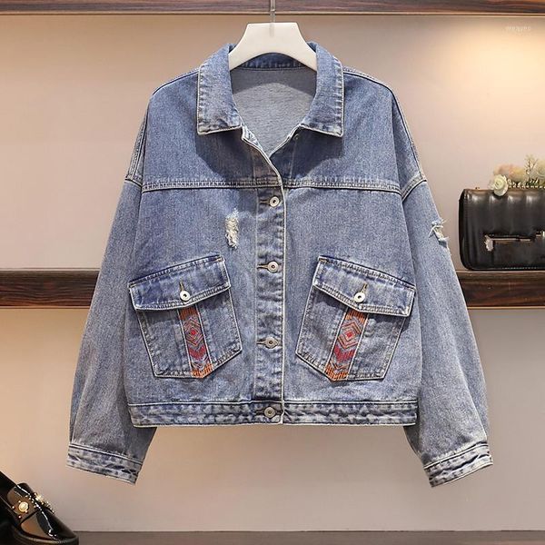 hamaliel plus size autumn women denim jacket coat 2019 fashion embroidery hole tassel loose jean coats female casual outerwear1, Black;brown
hamaliel plus size autumn women denim jacket coat 2019 fashion embroidery hole tassel loose jean coats female casual outerwear1, Black;brown