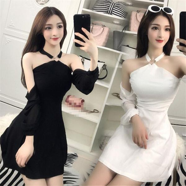 women party bodycon bandage dress white black off shoulder halter mini club backless summer strapless clothes, Black;gray
women party bodycon bandage dress white black off shoulder halter mini club backless summer strapless clothes, Black;gray