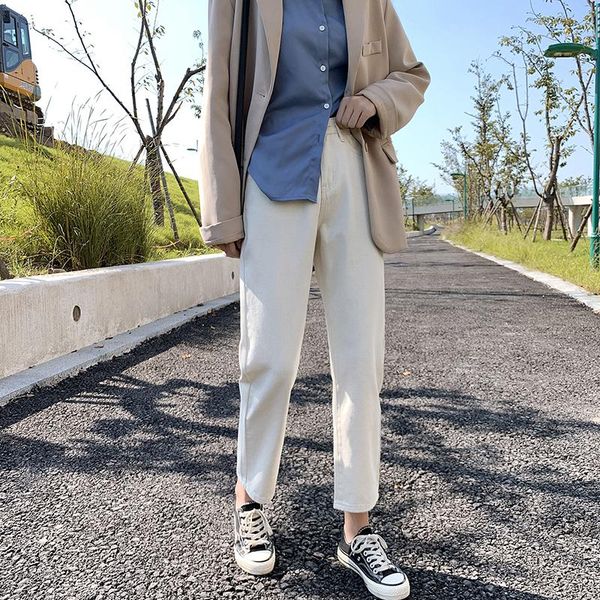korea fashion slim straight tube loose jeans women's new all-around high waist wide leg pants slim crop jeans in spring/autumn, Blue
korea fashion slim straight tube loose jeans women's new all-around high waist wide leg pants slim crop jeans in spring/autumn, Blue