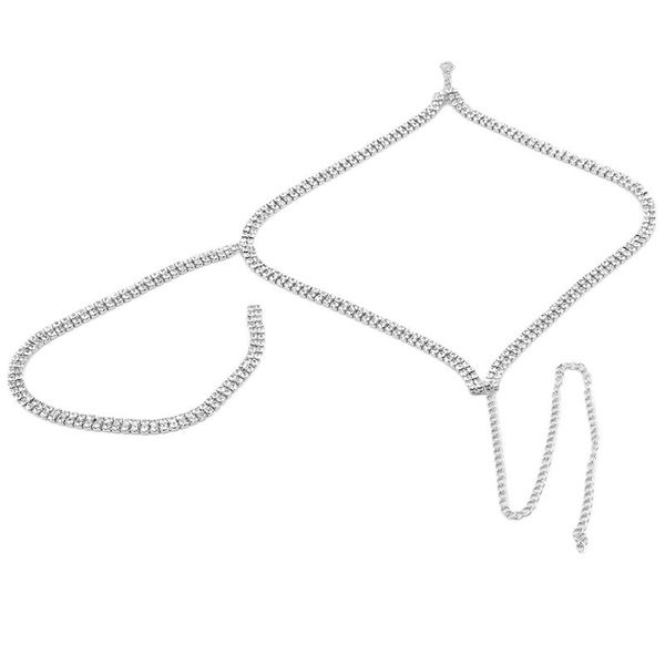 hip hop double layer tennis chain rhinestone inlaid necklace jewelry gift one row jewelry necklace pendant for theme party, Silver
hip hop double layer tennis chain rhinestone inlaid necklace jewelry gift one row jewelry necklace pendant for theme party, Silver