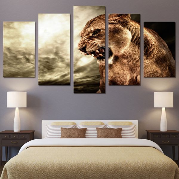 wall art modern home decoration 5 panel animal lion living room canvas hd print modular pictures painting(no frame
wall art modern home decoration 5 panel animal lion living room canvas hd print modular pictures painting(no frame