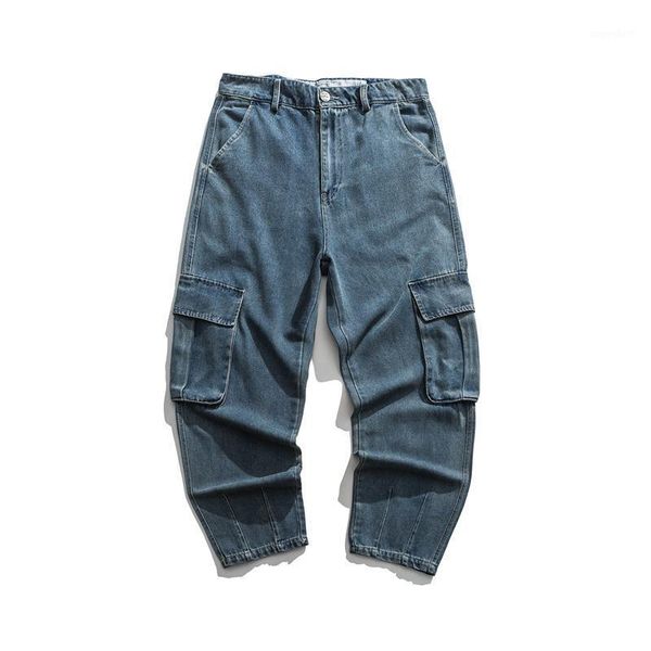 oversize wide leg blue cargo jeans men women autumn spring hip hop streetwear japan style loose straight baggy denim pants male1
oversize wide leg blue cargo jeans men women autumn spring hip hop streetwear japan style loose straight baggy denim pants male1