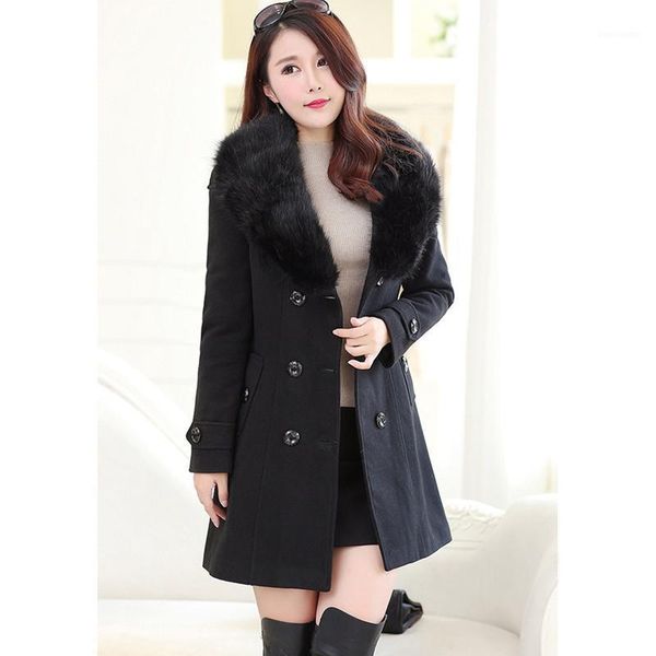 uhytgf wool coat women autumn winter fashion fur collar woolen jacket ladies long belt suit collar plus size cashmere coats 6951, Black
uhytgf wool coat women autumn winter fashion fur collar woolen jacket ladies long belt suit collar plus size cashmere coats 6951, Black