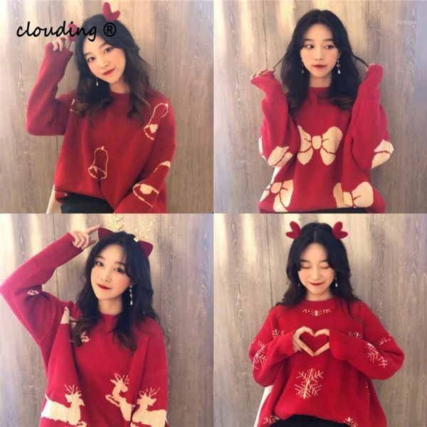 women's sweaters cartoon printing pullovers christmas women 2021 round neck maglioni korean vintage fluffy large size red sweaters1, White;black
women's sweaters cartoon printing pullovers christmas women 2021 round neck maglioni korean vintage fluffy large size red sweaters1, White;black