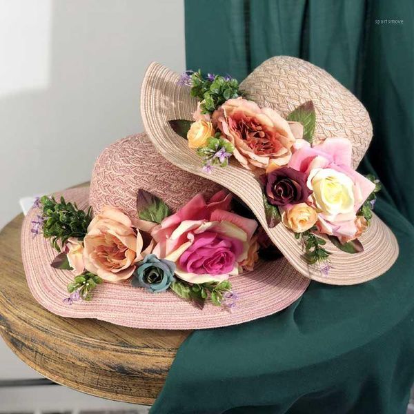wide brim hats summer beach travel sun women knitted dome floral straw hat korea big country style casual caps collapsible 56-58cm1, Blue;gray
wide brim hats summer beach travel sun women knitted dome floral straw hat korea big country style casual caps collapsible 56-58cm1, Blue;gray