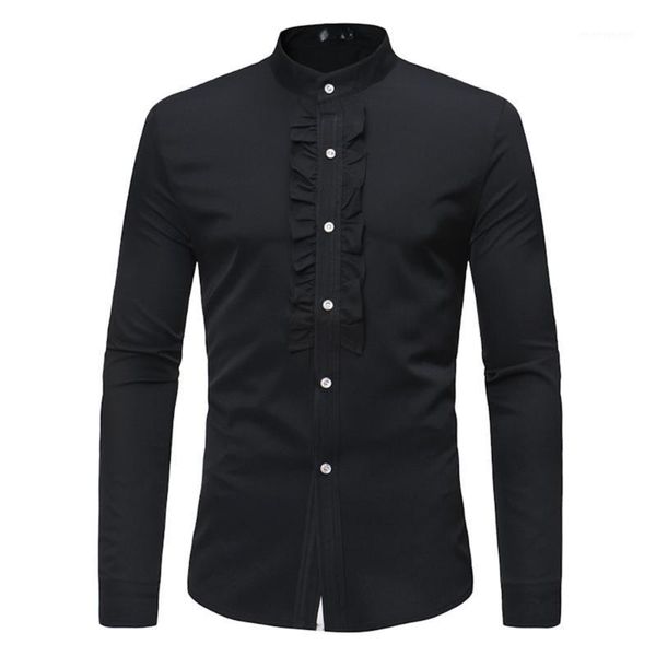men's dress shirts autumn fashion shirt england man casual blouse gentleman slim blusa dinner party wear long sleeve stand collar men s, White;black
men's dress shirts autumn fashion shirt england man casual blouse gentleman slim blusa dinner party wear long sleeve stand collar men s, White;black