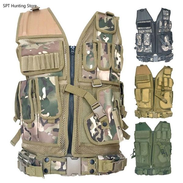 hunting tactical vest molle combat assault plate carrier tactical vest 5 colors cs outdoor equipment, Camo;black
hunting tactical vest molle combat assault plate carrier tactical vest 5 colors cs outdoor equipment, Camo;black