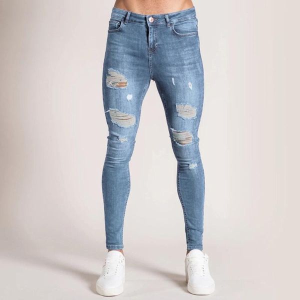 feitong men's jeans slim wear fashion denim hole trouser distressed jeans long streetwear hollow out zipper pencil pants, Blue
feitong men's jeans slim wear fashion denim hole trouser distressed jeans long streetwear hollow out zipper pencil pants, Blue