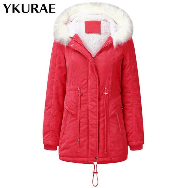 women's winter coats fleece snow wear jacket casual cotton clothes streetwear hooded velvet coat brand clothing eu size fl118, Black
women's winter coats fleece snow wear jacket casual cotton clothes streetwear hooded velvet coat brand clothing eu size fl118, Black