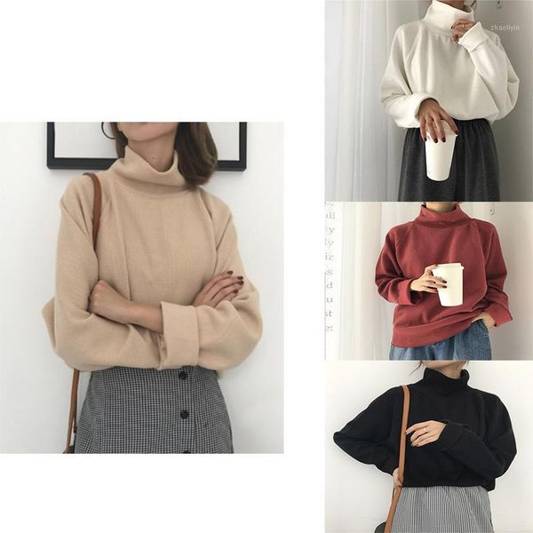 2020 new ladies fashion high neck sweater sweater autumn and winter knitted casual loose long sleeve1, White;black
2020 new ladies fashion high neck sweater sweater autumn and winter knitted casual loose long sleeve1, White;black