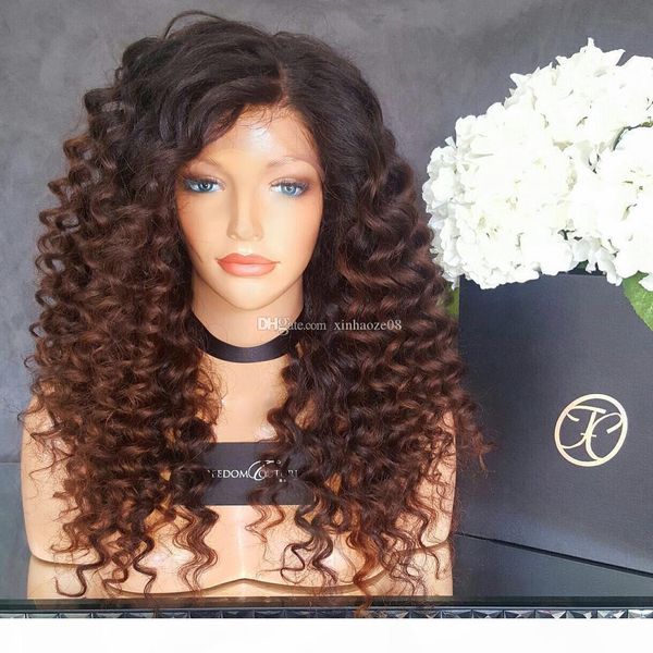 kinky curly ombre lace wig 1b #30 full lace wigs human hair 8a unprocessed brazilian lace front wigs baby hair for black women, Black;brown
kinky curly ombre lace wig 1b #30 full lace wigs human hair 8a unprocessed brazilian lace front wigs baby hair for black women, Black;brown